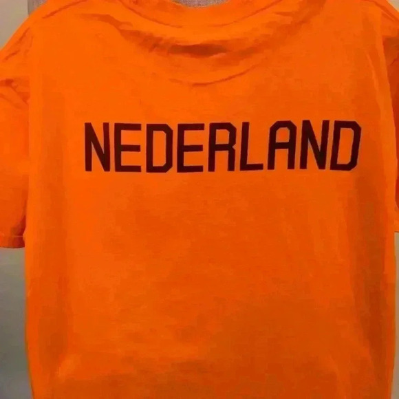 Vintage Nike Netherlands KNVB T Shirt  Orange Womens Large - excellent condition - Picture 4 of 4